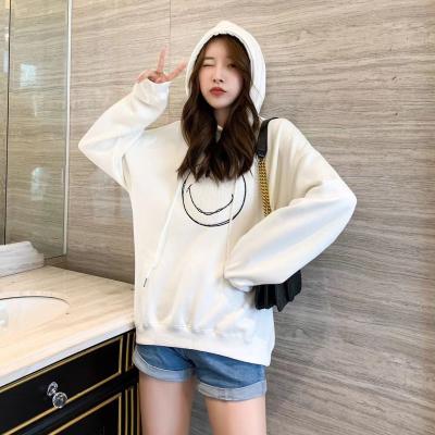 China Anti-wrinkle spring autumn new high quality slim hoodies 100%cotton hoodies young girls oversized hoodies drop shoulder sweatshirt for sale