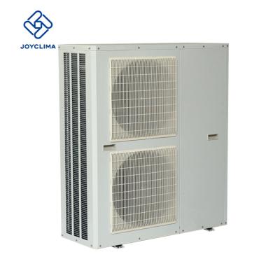 China Outdoor energy saving double 10kw inverter evi dc inverter heat pump with automatic antifreeze defrost for sale