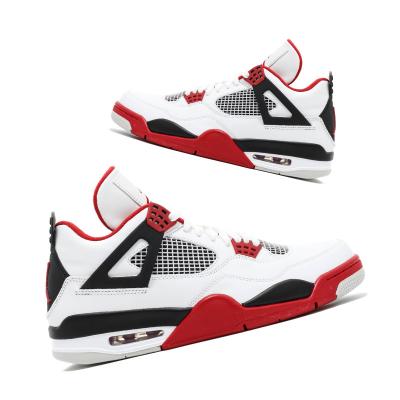 China Cushioning Basketball Shoes High Quality Stain Brand Shoes Mens Sneakers AJ 4 Retro “OG FIRE RED Retro 4” Basketball Shoes for sale