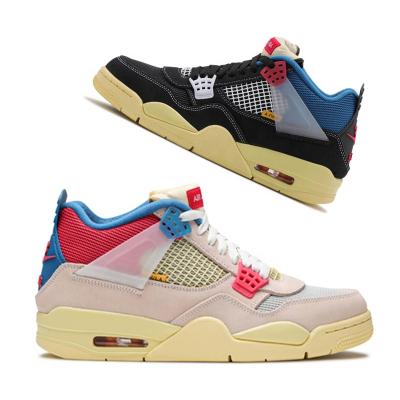 China Cushioning custom shoes high top sports shoes men's and women's basketball shoes wholesale brand AJ4 high quality outdoor leisure shoes for sale