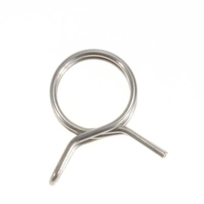 China Custom Coil Stainless Steel Wire Spring Ring Small Hose Clamp Without Double Screw For Washing Machine Hose for sale