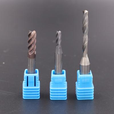 China Custom Hardened Steel Factory Carbide End Mill Compression Wood Milling Cutter CNC Up Cut Down End Mill Tools for sale