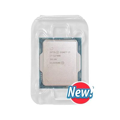 China Desktop Core i7-12700K NEW i7 12700K 3.6 GHz Twelve-core Twenty-thread CPU Processor 10NM L3=25M 125W LGA 1700 new but fanless for sale