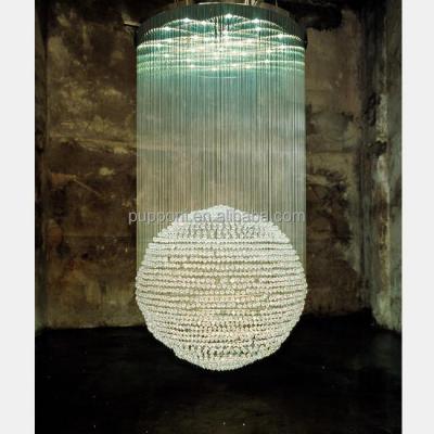 China Modern Contemporary Round Crystal Ball Chandelier String Pendant Light for sale