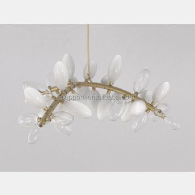 China Small Modern Glass Tree Branch Shade Chandelier for sale