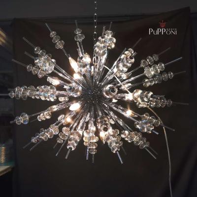 China Modern Sputnik Traditional Silver Pendant Light Chandelier Custom Light Fixture for sale