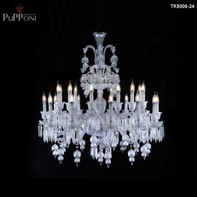 China Modern Elegant Chandelier Has Crystal Pendant Below For Banquet for sale