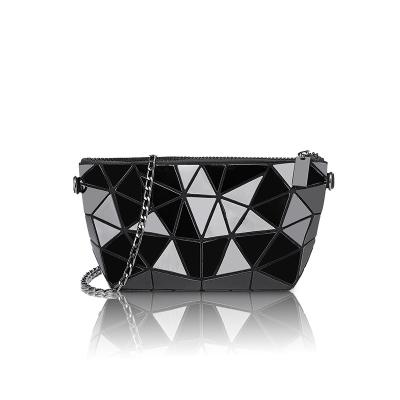 China PU 2 Straps PU Geometric Cross - Body Bags For Women Small Over The Shoulder Purses And Sling Handbags for sale