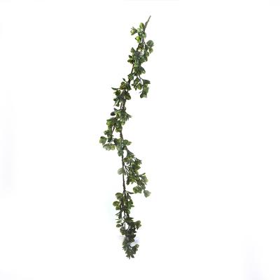 China New Environmental Protection Design Green Hand Wrapped Simulation Garland Spring Greenery Boxwood Garland Decoration for sale