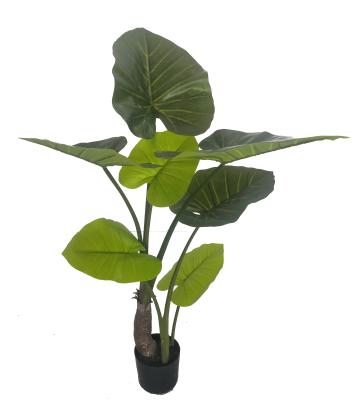 China High Performance TARO Leaf Tree Artificial Green Tree Eco-friendly Decorative Plant TARO Leaf Tree for sale