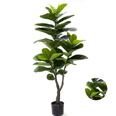 China Garden High Simulation Fiddle Leaf Fig Tree Plants Nice Landscaping Design for sale