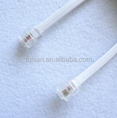 China Telephone RJ9/RJ11/RJ12 Spiral Cord Cable 1m 1.5m 1.8m 2m 3m 5m Telephone Cord 10m (FS-RJ12) for sale