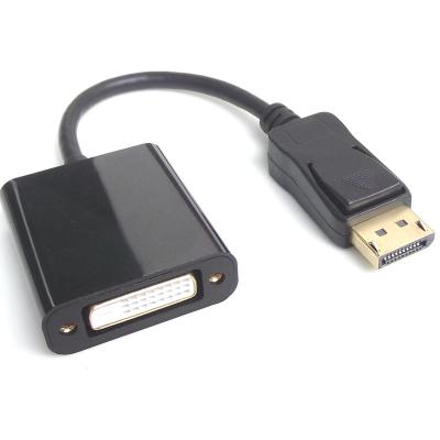 China COMPUTER 25cm Displayport DP Male to DVI Adapter Video Display Port Female Cable Converter for PC Laptop Black for sale