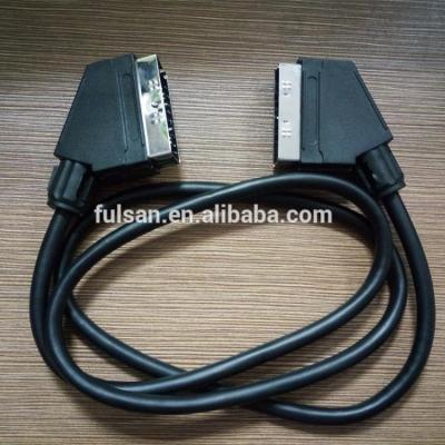 China High Quality 21pin Scart Speaker Cable Male To Male for sale