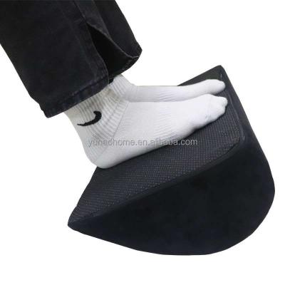 China Viable Professional Foot Pillow Manufacturers Foot Rest Cushion High Elastic Teardrop Curved Design Under Office Footrest Cushion for sale