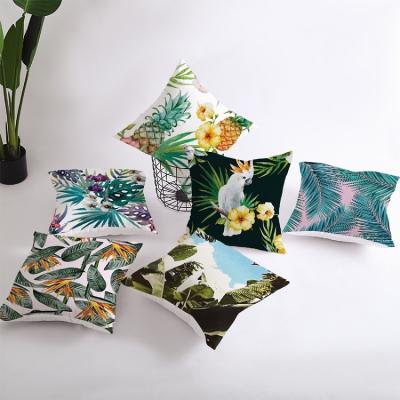 China Polyester Sheet Printing Anti-Static Pillow Covers Decorative Sofa Throw Cushion Pillow Cover Hot Selling Case for sale