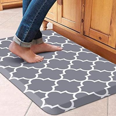 China Washable Kitchen Resist Anti Slip Door Cover Mats Thick Printed Custom Extra Durable Durable Kitchen Mats Two Set for sale