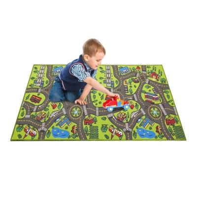 China Eco-Friendly Decorative Play Mat Washable Quality Custom Logo Printed Mat Funny Kids Children Play Nylon Mats for sale