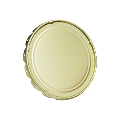 China Non-refillable Tin Can Components 18-20L Bucket Cover Gold Paint Can Components Can Cover for sale