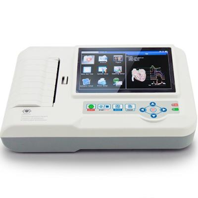 China CE Marked ECG600G 6 Channel Hospital Medical Portable ECG Machine , Portable Digital ekg ecg machine ECG600G for sale