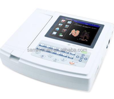 China Plastic CE Approved Updated Model Mini Portable Digital 12-Channel ECG Machine for sale