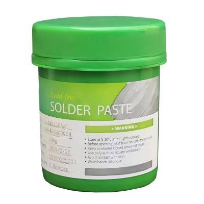 China Lead Free Solder Paste No Clean Flux Cored Tin Bismuth Silver Alloy SMT Printer Welding Soldering Cream for sale