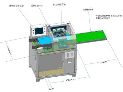 China Maschine SMT-Leiterplatte-Laser-PWBs Depaneling, Aluminiumplatten-Stromkreis-Schneidemaschine zu verkaufen