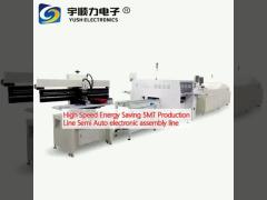 High Speed Energy Saving SMT Production Line Semi Auto electronic assembly line