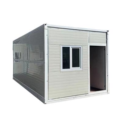 China Contemporary Easy To Set Up Shelter Houses Camps Of 20 Ft Foldable Temporary Site Office Prefab Folding Expandable Container House for sale