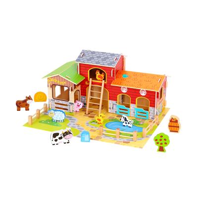 China Colorful/Safe/Environmental Scene Activity Farm Toys Design Wooden 2020 New Other Educational Toys for sale