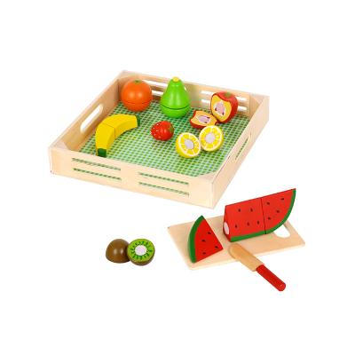 China New Styled Fresh Fruit Wooden Cutting Toy Colorful/Safe/Environmental Kids Toys for sale