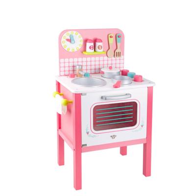 China Classic Wooden House Play Family Kitchen Toy Colorful/Safe/Environmental Happy Baby Furniture Set For Kids for sale