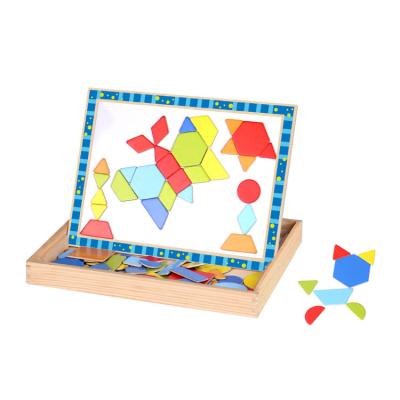 China TOOKY Colorful/Safe/Environmental Toy Magnetic Puzzle - Shape Learn Wooden Gift for Kids Other Educational Toys for sale