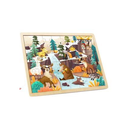 China Toys Colorful/Safe/Environmental Handcrafted Wood Puzzle Kid Toys Sets Jigsaw Alpine Puzzle Educational Toy for sale