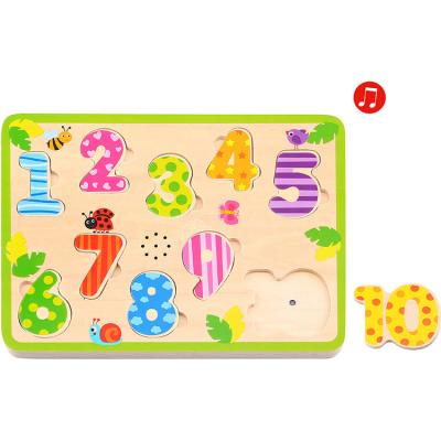 China Colorful/Safe/Environmental Wooden Healthy Wood Toy Jigsaw Numbers Cardboard Frame 3D Educational Jigsaw Puzzle for sale