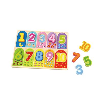 China Colorful/Safe/Environmental Jigsaw Puzzle Wooden Number Educational Toy for sale