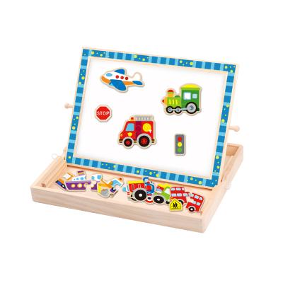 China Colorful/Safe/Environmental Wooden Toy Magnetic Puzzle - Transportation for sale