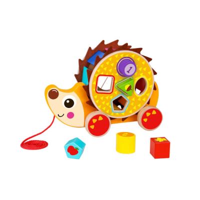 China TOOKY 2020 Colorful/Safe/Environmental Wooden TOY New Multi Functional Pull Along Shape Matching Toy For First Walkers 12m+ for sale