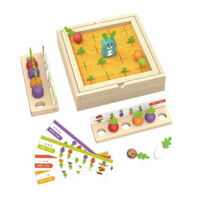 China 2021 New Colorful/Safe/Environmental Creative Radish Pulling Game Wooden Toy For Kid Play Games for sale