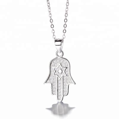 China Latest Sterling Silver Necklaces Sterling Silver 925 Zirconia Pendant Necklace For Girl for sale