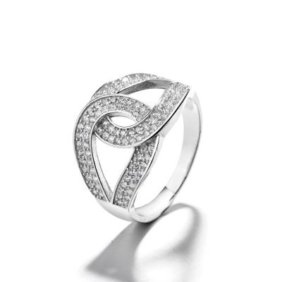 China New Hiphop White Gold Plated 925 Ring Jewelry Silver Ring 925 Sterling Silver for sale