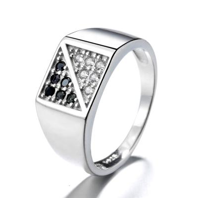 China Wholesale Manufacturers Hot Selling Mens 925 Silver Square Ring CLASSIC for sale