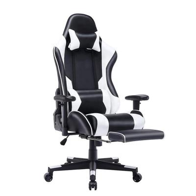 China Adjustable (height) manufactures chairs gamer computer pc racing gaming chair with footrest gaming computer chairs for sale