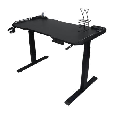 China Latest Design Sit Stand Desk Manufacturer Wholesale Steel Frame Metal Lifting (Height) Desk Adjustable Custom Gamer Workstation for sale