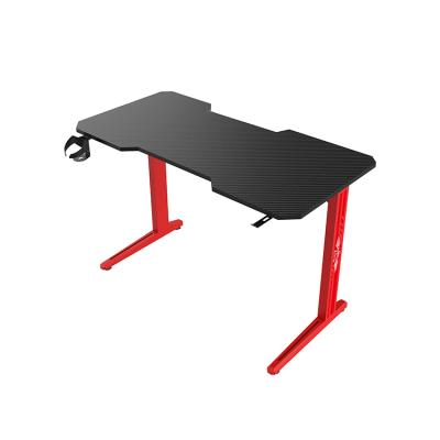 China Other T Shaped Red Gaming Desk Curved Ergonomic Gaming Desk For Kids Custom Computer Desk for sale