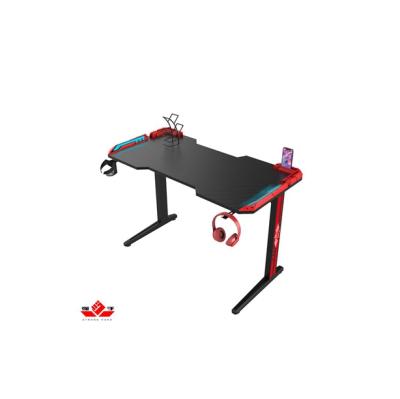 China Other T Shaped Computer Desk Gaming Table PC Desk Carbon Fiber E-sports Racing Gaming Desk for sale