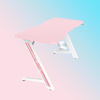 China Girl expandable game desk for small space 47 inch cute gamer desk for kids pink game table for sale