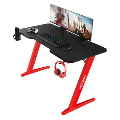 China Factory Wholesale Extendable RGB Led Desktop Light Gaming Computer E-sports Single Room Game Table for sale