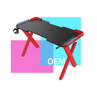 China Other Physical Channels Modern Electric Table Game Desk X Form Funiture Computer Table For Game Room for sale