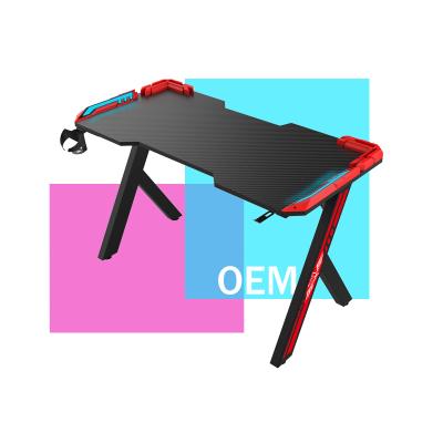 China Other Black Minimalist Custom Carbon Fiber Factory Wholesale Simple Gamer Desks Gaming Desk for sale